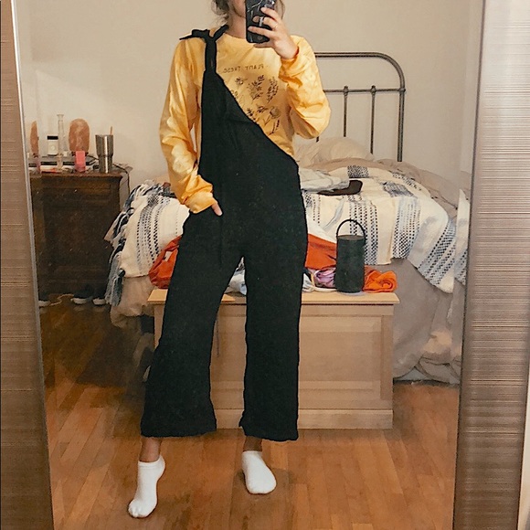 Denim - Tie up overalls
